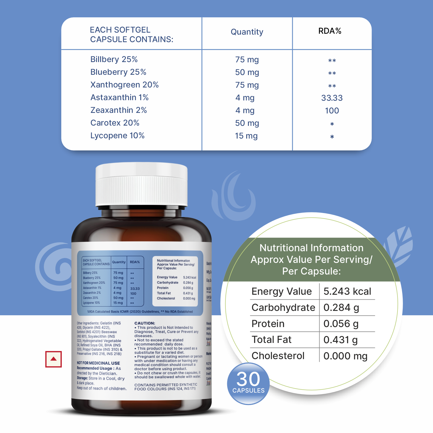 Ayudhan Visionox complete Eye Care Supplement