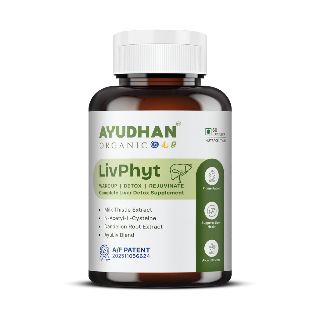 Ayudhan LivPhyt – Complete Liver Detox & Gut Support Capsules